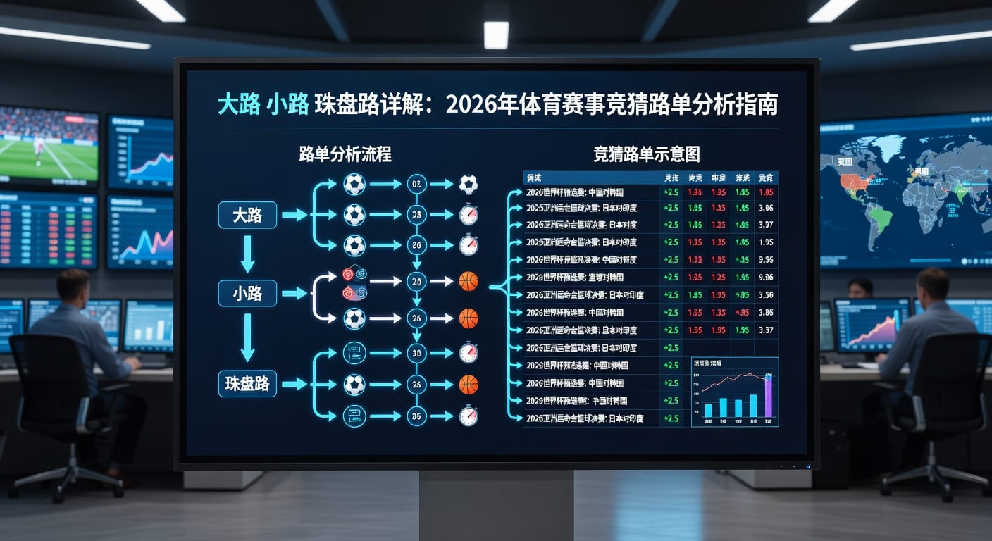 大路小路珠盘路：足球盘口分析秘籍（2026世界杯）